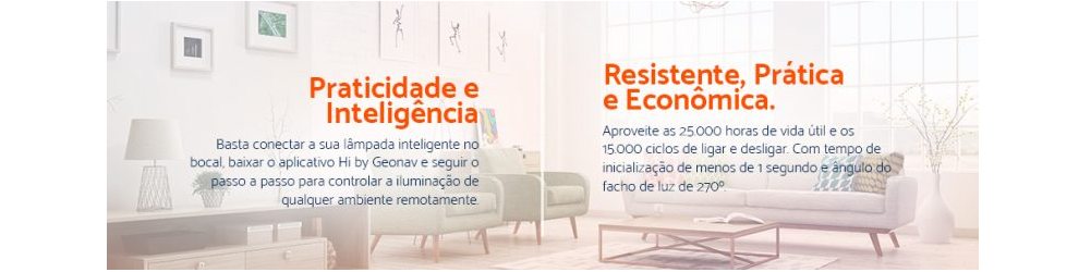 Lâmpada LED Inteligente Wi-Fi 5W Dicróica - Geonav Home Intelligence HISBGU10